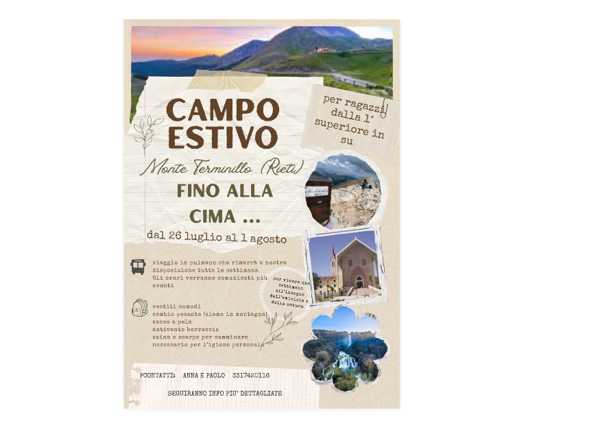 CAMPO ESTIVO SUPERIORI 2026